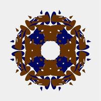 lindo vetor de mandala, combinação, cor, henna, contorno, criativo, exclusivo, floral, padrão, monocromo abstrato, floral