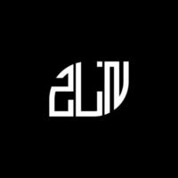 zln letter design.zln carta logo design em fundo preto. conceito de logotipo de letra de iniciais criativas zln. zln letter design.zln carta logo design em fundo preto. z vetor