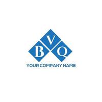 design de logotipo de letra bvq em fundo branco. conceito de logotipo de letra de iniciais criativas bvq. design de letra bvq. vetor