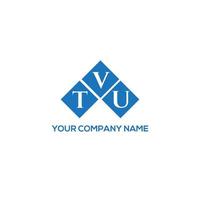 conceito de logotipo de letra de iniciais criativas tvu. design de logotipo de letra tvu design.tvu carta em fundo branco. conceito de logotipo de letra de iniciais criativas tvu. design de letra tvu. vetor