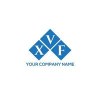 design de logotipo de carta xvf em fundo branco. conceito de logotipo de letra de iniciais criativas xvf. design de letra xvf. vetor