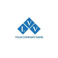 design de logotipo de carta lvv em fundo branco. conceito de logotipo de letra de iniciais criativas lvv. design de letras lvv. vetor