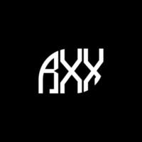 rxx carta design.rxx carta logo design em fundo preto. conceito de logotipo de carta de iniciais criativas rxx. rxx carta design.rxx carta logo design em fundo preto. r vetor