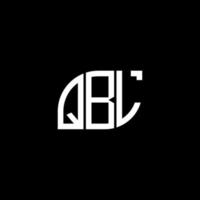 design de logotipo de carta qbl em background.qbl criativo logotipo de carta de iniciais concept.qbl design de carta de vetor. vetor
