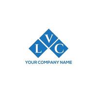 design de logotipo de carta lvc em fundo branco. conceito de logotipo de letra de iniciais criativas lvc. design de letra lvc. vetor