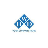 design de logotipo de letra dwd em fundo branco. conceito de logotipo de letra de iniciais criativas dwd. design de letra dwd. vetor