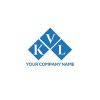 kvl carta logotipo design em fundo branco. conceito de logotipo de letra de iniciais criativas kvl. design de letra kvl. vetor