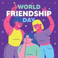 dia mundial da amizade vetor