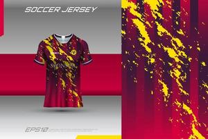 camisa esportiva e modelo de camiseta maquete de vetor de design de camisa esportiva. design esportivo para futebol, corrida, camisa de jogos. vetor.
