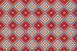 padrão de design geométrico tecido étnico oriental tradicional para estilo de bordado, cortina, fundo, tapete, papel de parede, pano, embrulho, batik, tecido, ilustração vetorial vetor