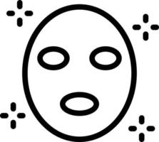 ilustração de design de ícone de vetor de máscara facial