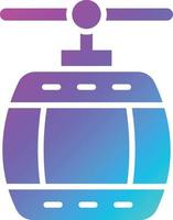 ilustração de design de ícone de vetor de teleférico