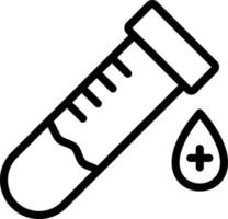 ilustração de design de ícone de vetor de amostra de sangue