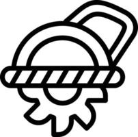 ilustração de design de ícone de vetor de serra circular