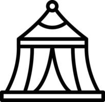 ilustração de design de ícone de vetor de tenda de circo