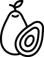 ilustração de design de ícone de vetor de abacate