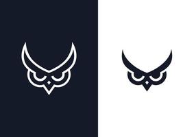 design de logotipo de olho de coruja vetor