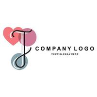 logotipo da letra j, design de iniciais da marca da empresa, ilustração em vetor de impressão de tela de adesivo