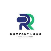 logotipo letra r design de marca da empresa, ilustração de fonte vetorial vetor