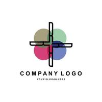 logotipo letra r design de marca da empresa, ilustração de fonte vetorial vetor