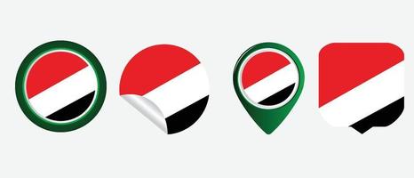 Sealand Principado de Sealand bandeira ícone símbolo ilustração vetorial vetor