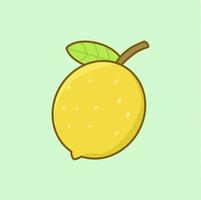 ilustração de clipart de limão vetor