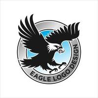 modelo de vetor de design de logotipo de pássaro de águia