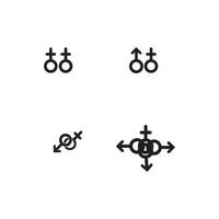 design de ilustração vetorial de ícone de gênero vetor
