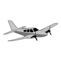 design de vetor de ilustração de avião pequeno
