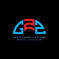 design criativo do logotipo da carta gzz com gráfico vetorial vetor