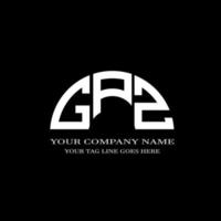 design criativo de logotipo de carta gpz com gráfico vetorial vetor