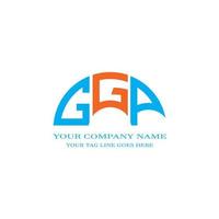 design criativo do logotipo da carta ggp com gráfico vetorial vetor