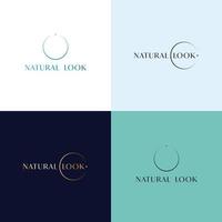 logotipo vetorial no qual uma imagem abstrata da estrela e da lua. boutique premium, joias, salão de casamento. design de logotipo de aparência natural vetor