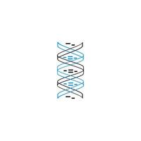 ícone de dna criativo, ícone de saúde, ícone de saúde vetor