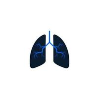 vetor de ícone de pulmões humanos