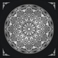 fundo de mandala de luxo ornamental com vetor premium