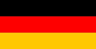 ilustração vetorial isolada de cor da bandeira da alemanha vetor