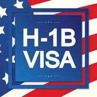 página h1b visa eua para a classe r vetor