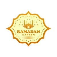 logotipo do ramadã, logotipo simples vetor