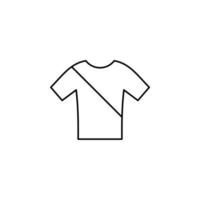 camisa, moda, polo, modelo de logotipo de ilustração vetorial de ícone de linha fina de roupas. adequado para muitos propósitos. vetor