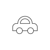 carro, automóvel, modelo de logotipo de ilustração vetorial de ícone de linha fina de transporte. adequado para muitos propósitos. vetor