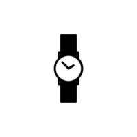 relógio, relógio de pulso, relógio, modelo de logotipo de ilustração vetorial de ícone de linha sólida de tempo. adequado para muitos propósitos. vetor
