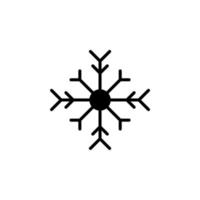 inverno, queda de neve, neve, modelo de logotipo de ilustração vetorial de ícone de linha sólida de floco de neve. adequado para muitos propósitos. vetor