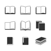 ícone de livro em fundo branco vetor