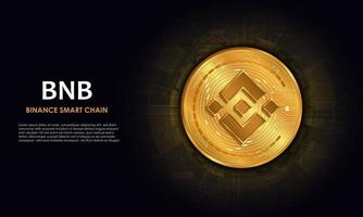 Binance samart chain bnb.technology fundo com conceito de moeda circuit.bnblogo.crypto.
