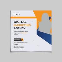 conjunto de modelo de postagem de mídia social e webinar de marketing outros seminários, cursos e aulas on-line, banner moderno adequado e modelo de design de banner quadrado imobiliário etc. vetor