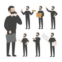 um design de personagens de homem apresentando o conceito vetor