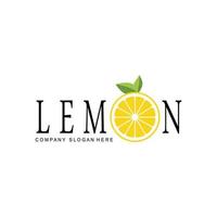 design de papel de parede vetorial logotipo da planta de frutas de limão com vitamina c, amarelo, no jardim e no mercado vetor