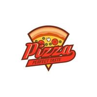 ilustração vetorial de modelo de design de logotipo de pizza vetor