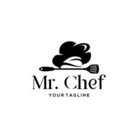 modelo de vetor de design de logotipo de chef